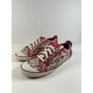 Coach Women Shoes Pink Barrett Poppy Low Top Sneaker Fashion Streetwear US 9.5 B